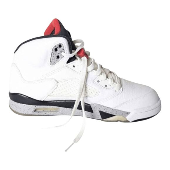 NIKE Air Jordan 5 Retro 'White Cement' Sneakers Size 8 - Picture 6 of 9